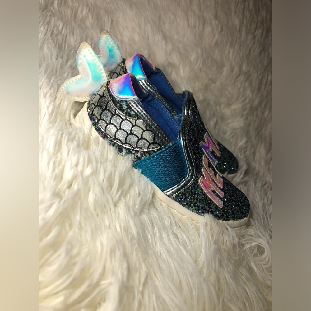 Sam Edelman Mermaid Glitter Kids Shoes size 6 NWOT - Picture 5 of 16